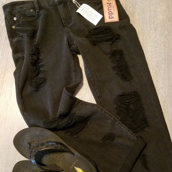 MUDD BLACK JEANS HOLY - Picture 8 of 14
